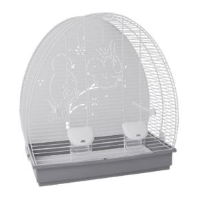 КЛЕТКА Voltrega для ПТИЦЫ 672 цвет белый 52,5x28x55,5 см, шт